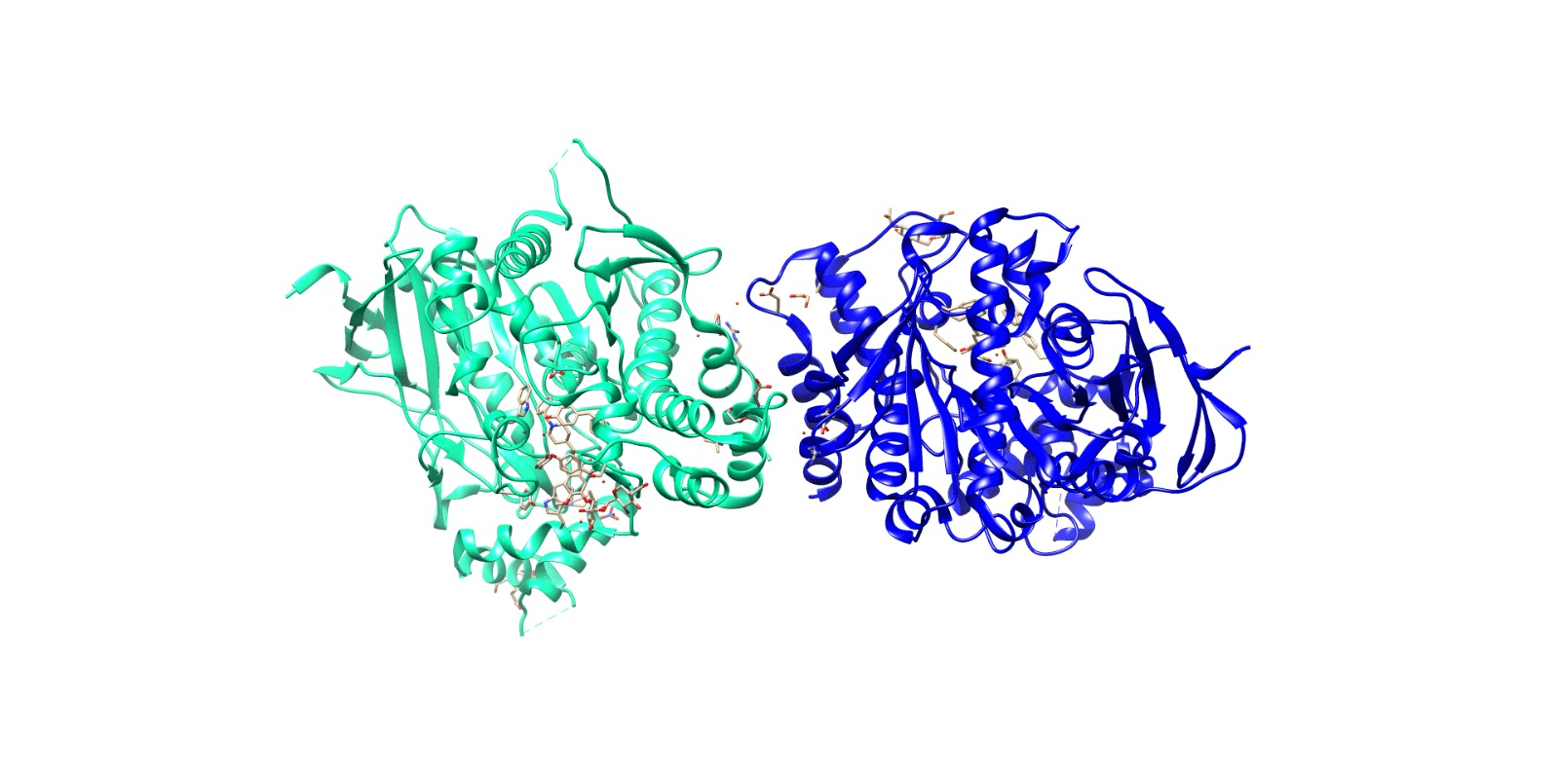Two protein complex structures used in computational bioscience research