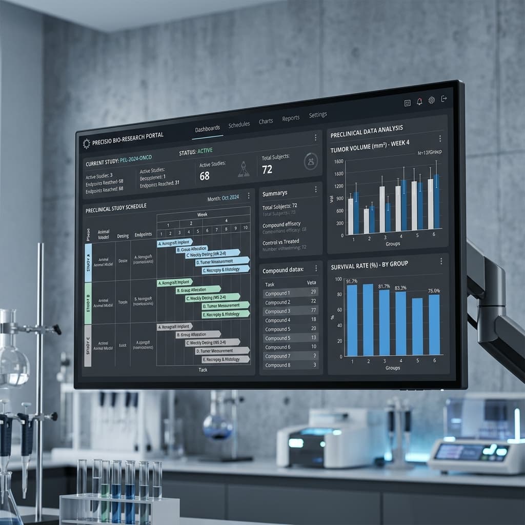 Preclinical data analysis dashboard